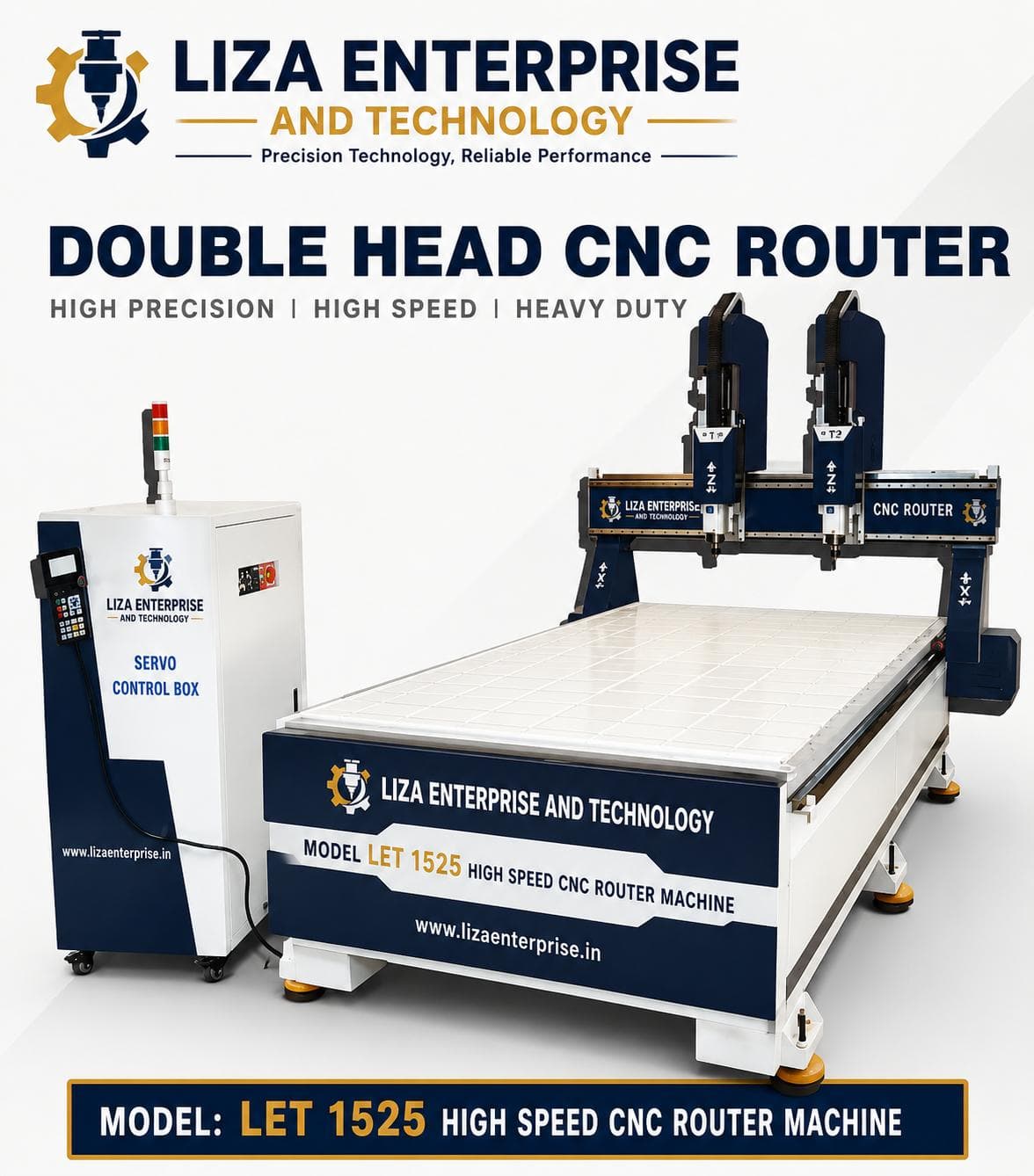 LIZA double head CNC router machine