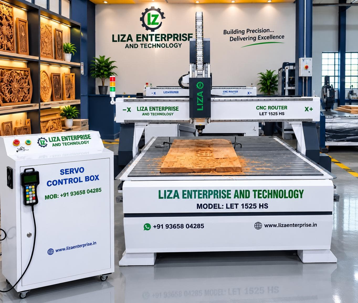 LIZA CNC router showroom display