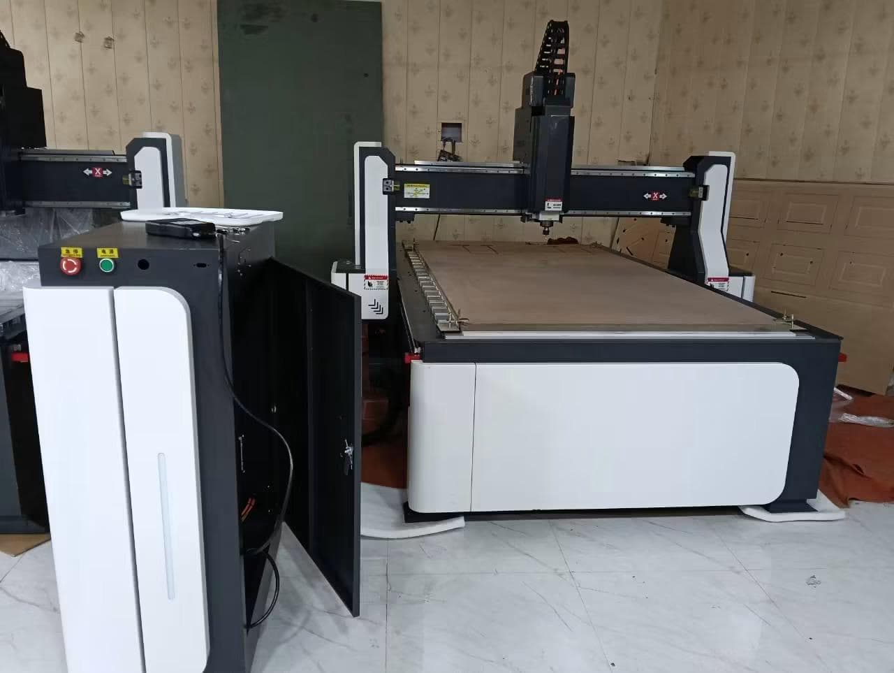 CNC router in a production workshop